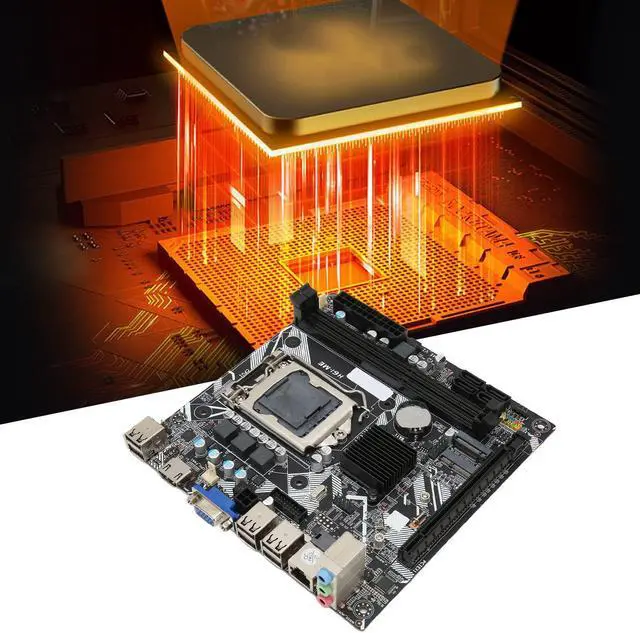 Alt view image 2 of 5 - Desktop Computer Motherboard,NVME M.2 VGA HD Output Mini ITX Motherboard for Computer PC Replacement