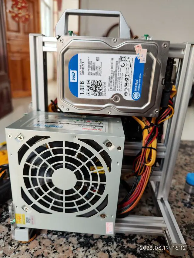 Alt view image 4 of 5 - SharGwa PC Mini-Matx (17 * 25) Motherboard Open Case Frame, Open Bare Metal Air Water Cooling Fan Stand (Silver)