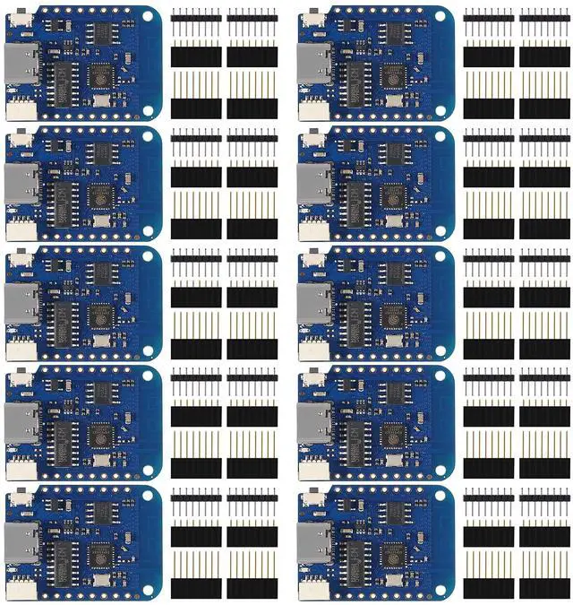 Main image of AITRIP 10PCS WeMos D1 Mini V4.0.0 Type-C USB WiFi Internet of Things Board Based ESP8266 4MB Compatible with Arduino MicroPython Nodemcu