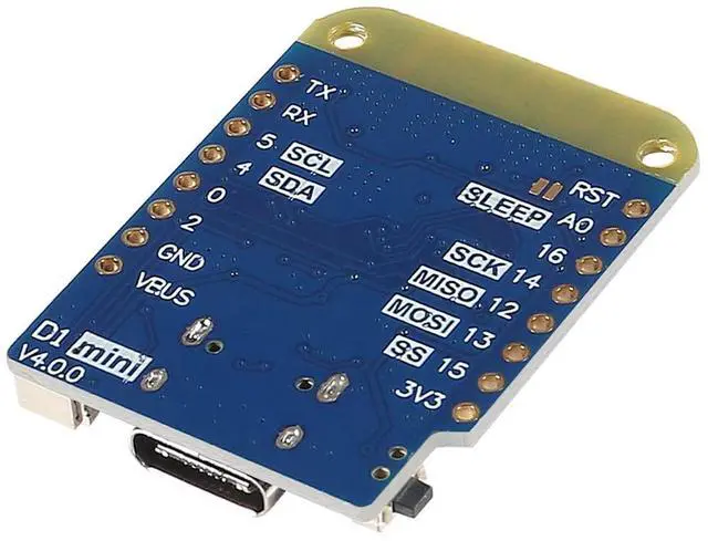Alt view image 5 of 5 - AITRIP 10PCS WeMos D1 Mini V4.0.0 Type-C USB WiFi Internet of Things Board Based ESP8266 4MB Compatible with Arduino MicroPython Nodemcu