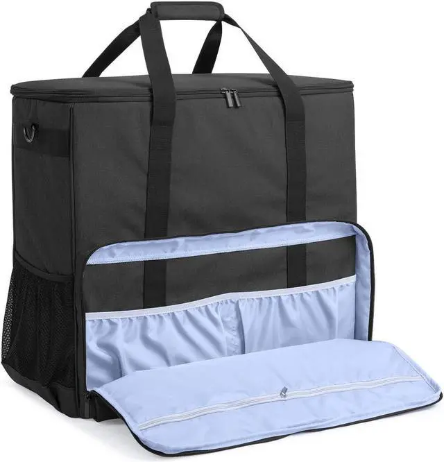 Alt view image 2 of 5 - CURMIO PC Carrying Case, Desktop Travel Bag for Computer Tower, Keyboard, Cable and Mouse, Bag Only, Black
