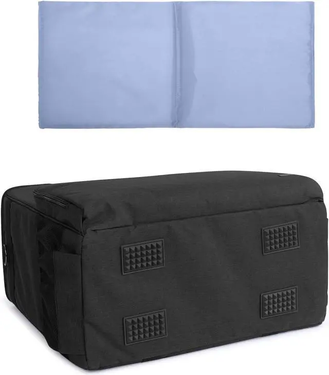 Alt view image 4 of 5 - CURMIO PC Carrying Case, Desktop Travel Bag for Computer Tower, Keyboard, Cable and Mouse, Bag Only, Black