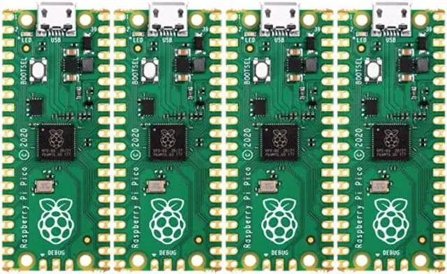 Main image of Raspberry Pi Pico RP2040 microcontroller - in US Stock, Ready to Ship (4 Pack)