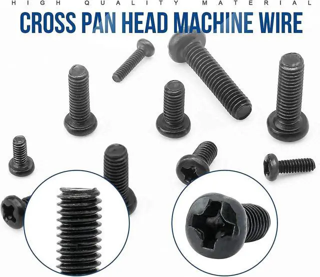 Alt view image 3 of 5 - NINDEJIN Computer Laptop Notebook Screws Kit Phillips Flat + Round Pan Head Miniature Screws Set for Toshiba Gateway Samsung HP IBM Dell Sony Acer Asus SSD Hard Disk SATA