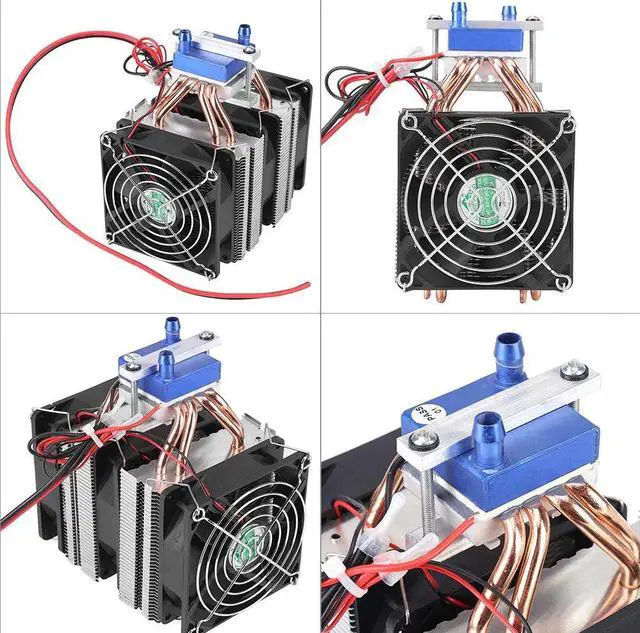 Alt view image 5 of 5 - Thermoelectric Cooler, DC 12V Thermoelectric Cooler Peltier System Semiconductor Refrigeration Water Chiller Cooling Device for Fish (180W)