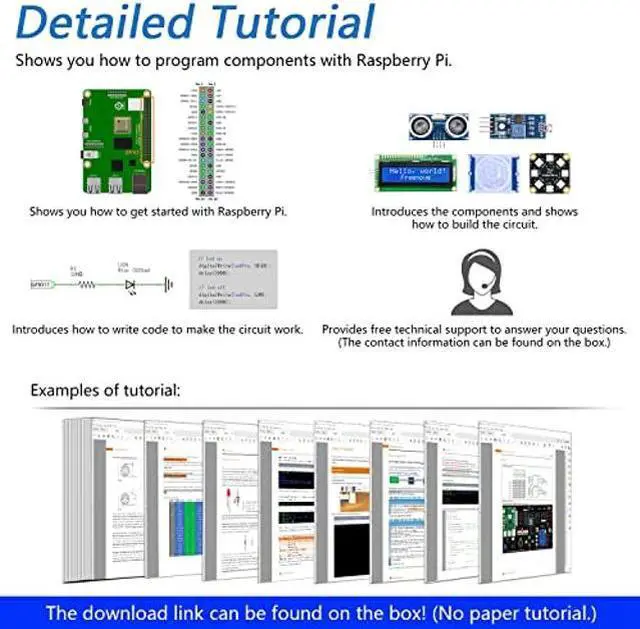 Alt view image 5 of 5 - FREENOVE Projects Kit for Raspberry Pi 4 B 3 B+ 400, Python C Java Scratch Code, 607-Page Detailed Tutorial, 102 Projects, Simple Wiring (Raspberry Pi NOT Included)