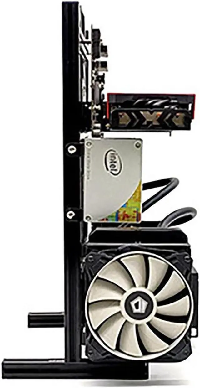 Alt view image 2 of 5 - ATX Matx Itx Pc Test Bench Motherboard Stand Open Frame Air Pc Case Test Bench Vertical Water Cooling Aluminum Support Vertical Horizontal Wall Hanging