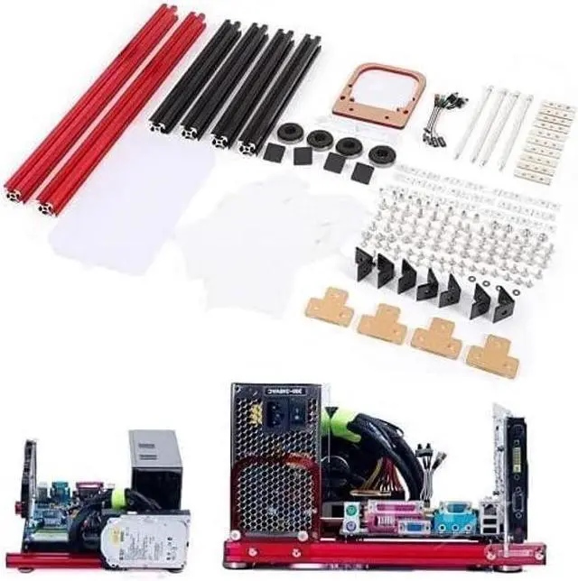 Alt view image 5 of 5 - Matx Itx Pc Test Bench Open Air Pc Case Micro ATX Case Bracket Aluminum DIY Bare Frame,Matx Test Bench Creative Personality DIY Chassis Bracket Open Chassis,Bench Case