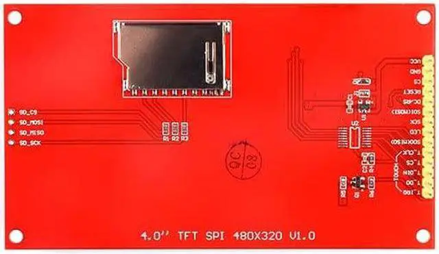 Alt view image 4 of 5 - EC Buying 4.0inch LCD Screen Module TFT LCD Touch Display Touch screen pens Color Screen Module TFT 4.0 Inch SPI Serial 480 x 320 HD Electronic Screen Driver Accessories