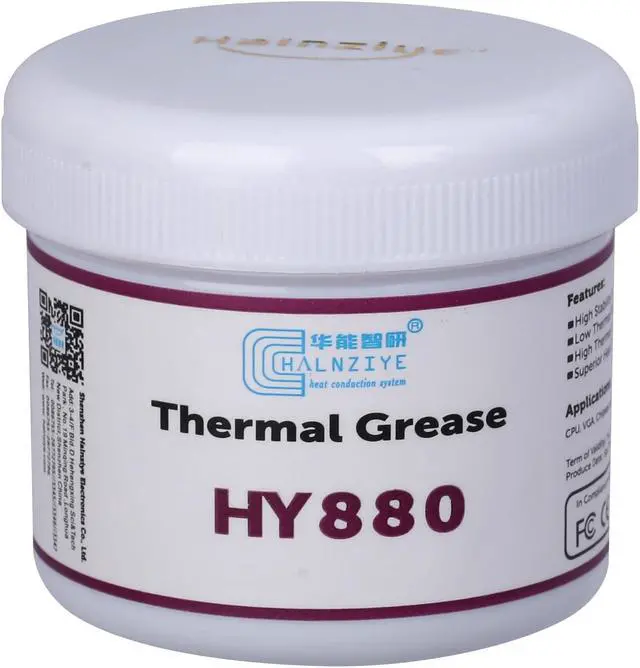 Alt view image 2 of 5 - HY880-50g CPU Thermal Heatsink Grease Paste Compound Thermal Conductivity: >6.15W/m-k Carbon Based High Performance for CPU PC GPU PS5-50 Grams.. (!!Capacity:50g is The Third of one Bottle!!
