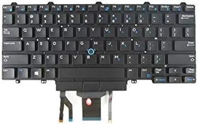 Main image of New Replacement Keyboard Compatible with DELL Latitude E5450 E7450 0D19TR with Backlit Without Frame Black