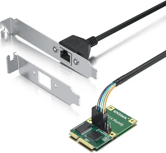 Main image of H!Fiber Mini PCIe Gigabit Ethernet Network Card, Single RJ45 Port, 1G NIC Compare to Intel I210AT, with 30-cm Cable, Mini Pice Interface, not for M.2