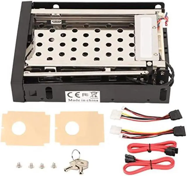 Alt view image 4 of 5 - Hot Swap SATA Mobile Rack Backplane, 2.5in Trayless Hard Drive Hot Swap Bay, Dual Drive SATA Mobile Rack Enclosure Maximum 6Gbps Transfer Rate for Internal SATA I/II/III, SDD HDD