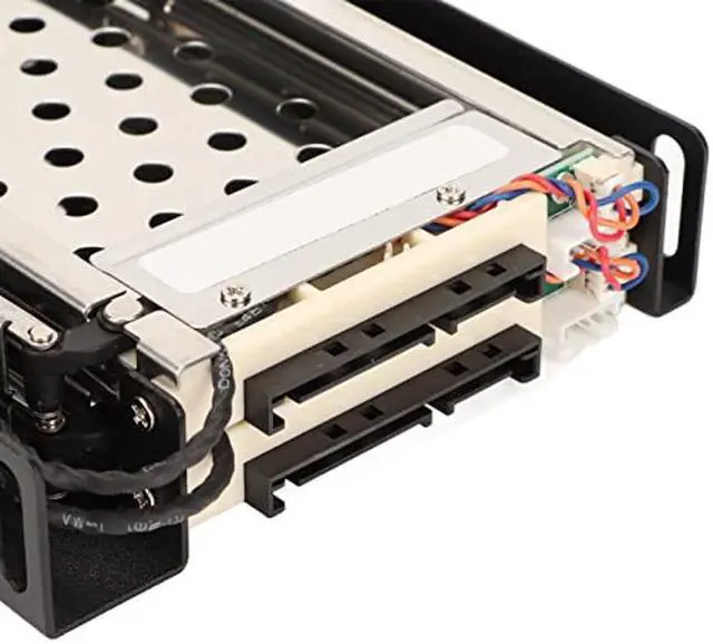 Alt view image 5 of 5 - Hot Swap SATA Mobile Rack Backplane, 2.5in Trayless Hard Drive Hot Swap Bay, Dual Drive SATA Mobile Rack Enclosure Maximum 6Gbps Transfer Rate for Internal SATA I/II/III, SDD HDD