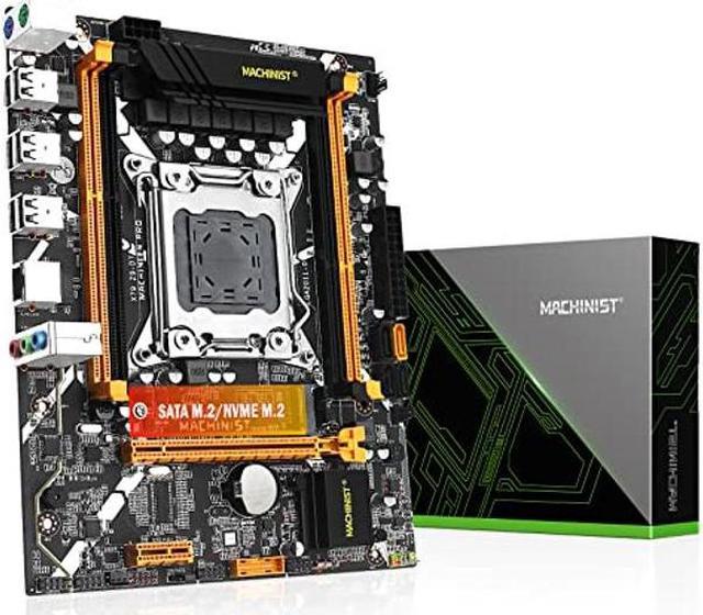 MACHINIST X79 Micro ATX Motherboard, LGA 2011 (Intel 3th Gen) Server Gaming  Motherboard (PCIe 3.0, NVME/SATA M.2, Dual Channel DDR3, SATA 6Gb/s) for