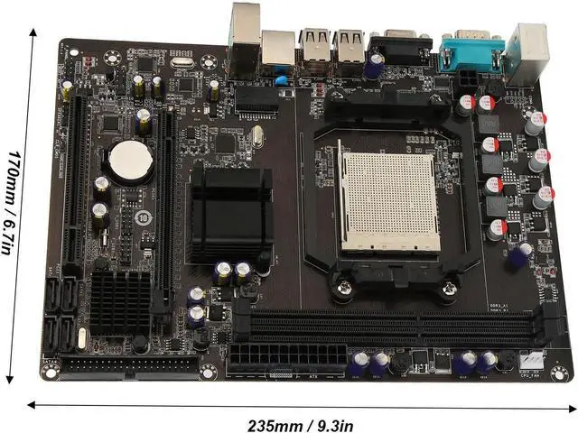 Alt view image 5 of 5 - A780+ Gaming Motherboard, DDR3 Channel Computer Motherboard, Desktop Motherboard for LGA940 938 Processors, AM2 AM2+ AM3 FX Series Processors