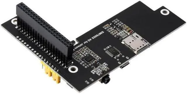 Alt view image 2 of 5 - SIM7600G-H 4G HAT for Jetson Nano 4G/3G/2G/GNSS Expansion Board Global Applicable Supports Global LTE CAT4 up to 150Mbps