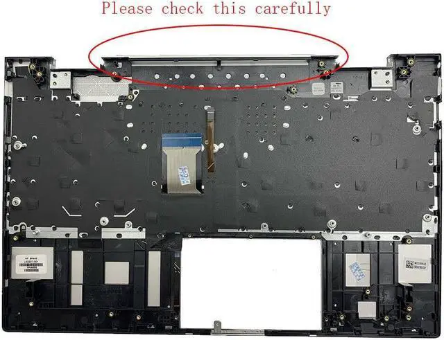 Alt view image 2 of 5 - LTPRPTS Replacement Laptop Upper Case Palmrest Backlit Keyboard Assembly Part for HP Envy X360 15T-ED100 15-ed 15T-ED000 15M-ED0013DX L93227-001 SliverDSC