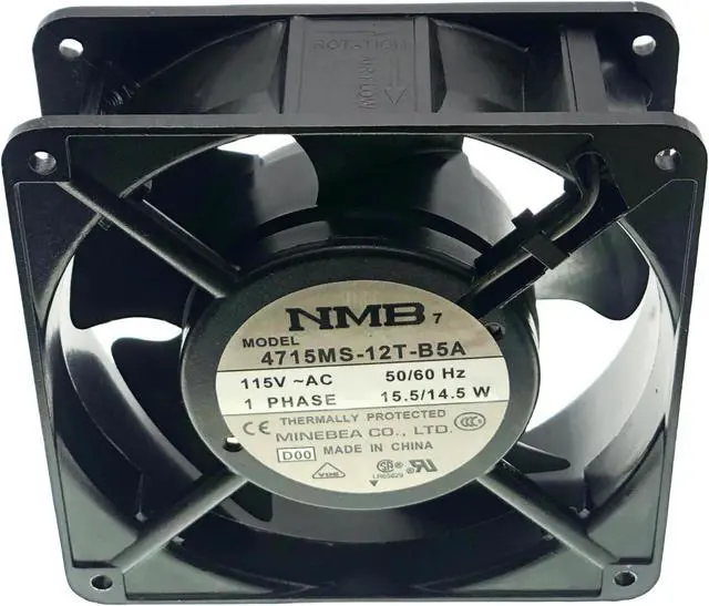 Alt view image 4 of 5 - 4715MS-12T-B5A BTH 2-pin Cooling Fan,AC115V 15.5/14.5W 120 ×120 ×38mm 12038 Cooling Fan