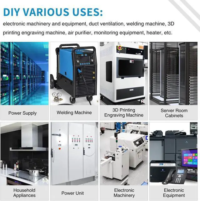 Alt view image 3 of 5 - Wathai DC Axial Fan High Ariflow 250CFM Industrial case Cooling Fan 170mm x 150mm 50mm