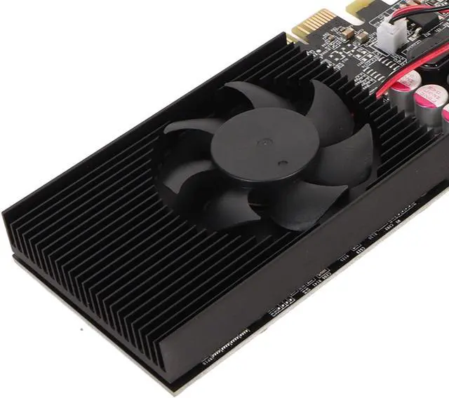 Alt view image 5 of 5 - GT730 Computer Graphics Card, 2G 64bit DDR3 PC Single Cooling Fan Single Cooling Fan Support HDMI VGA DVI Output PCI Express 2.0 x 16 Bus Interface