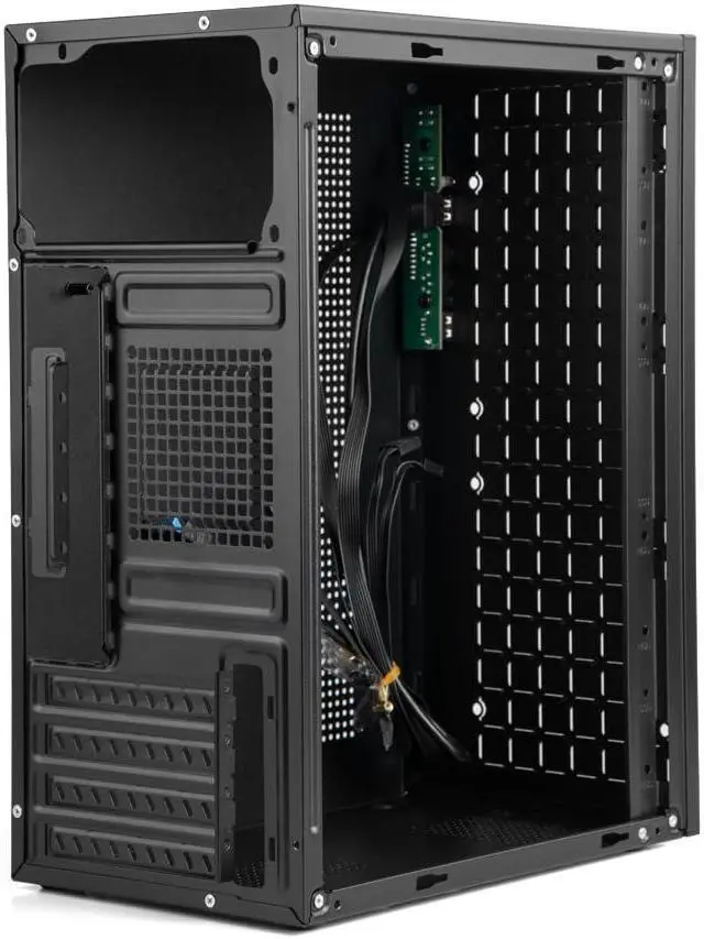 Alt view image 5 of 5 - Micro ATX Case PC Case: MATX Case Mini PC ITX Desktop Computer Case Support Micro ATX MATX DTX ITX Mini PC with USB3.0, Support 3.5'' HDD (Black)