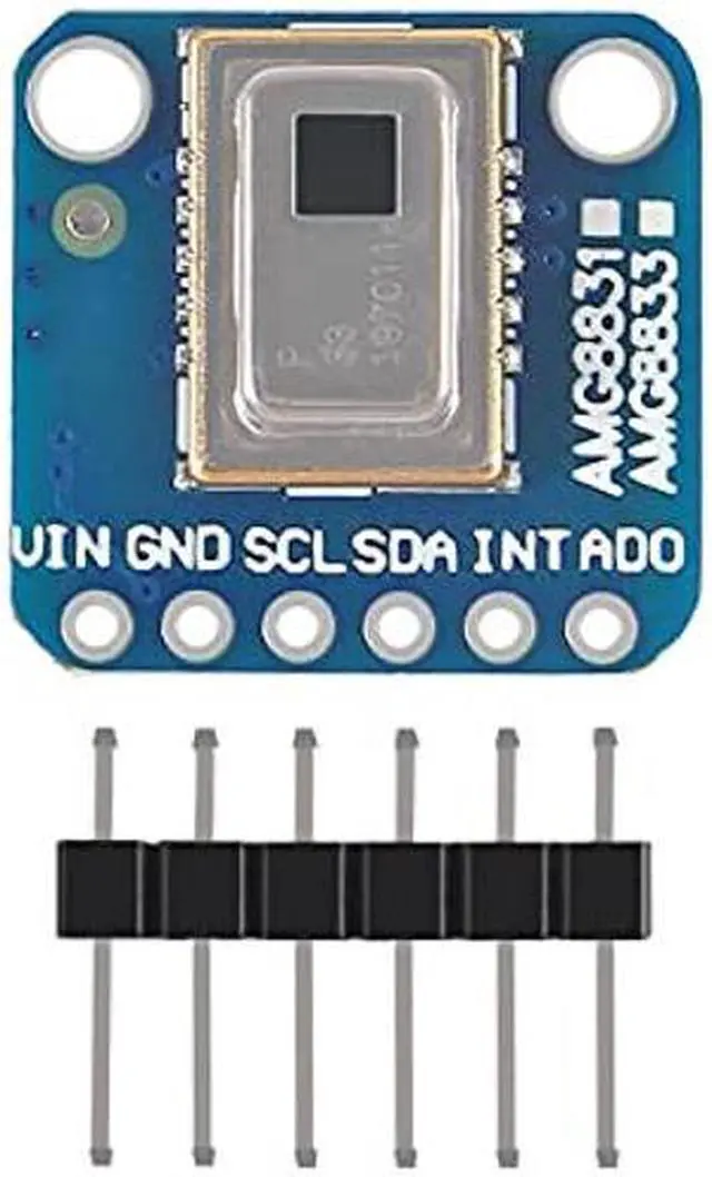 Main image of DORHEA AMG8833 8 * 8 IR Thermal Camera Sensor Breakout Imager Array Temperature Sensor Module Grid-Eye 8x8 Infrared Camera Module Array Board IIC I2C 3-5V for Raspberry Pi AMG-8833