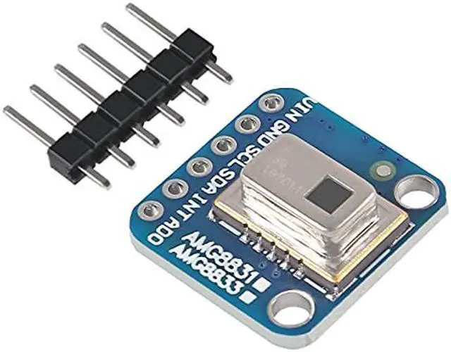 Alt view image 2 of 5 - DORHEA AMG8833 8 * 8 IR Thermal Camera Sensor Breakout Imager Array Temperature Sensor Module Grid-Eye 8x8 Infrared Camera Module Array Board IIC I2C 3-5V for Raspberry Pi AMG-8833