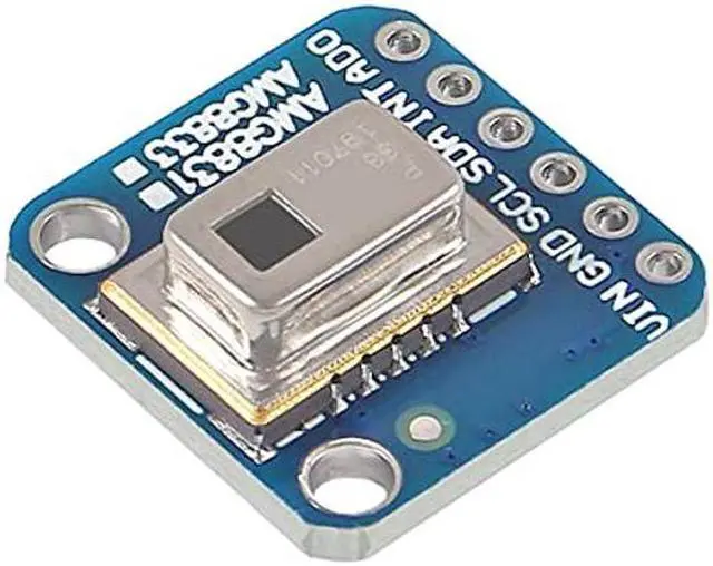 Alt view image 4 of 5 - DORHEA AMG8833 8 * 8 IR Thermal Camera Sensor Breakout Imager Array Temperature Sensor Module Grid-Eye 8x8 Infrared Camera Module Array Board IIC I2C 3-5V for Raspberry Pi AMG-8833
