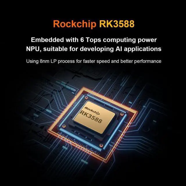 Alt view image 5 of 5 - Orange Pi 5 Plus 4GB with 32GB eMMC Rockchip RK3588 8-Core 64-Bit Single Board Computer, Development Board Run Orange Pi/Ubuntu/Debian/Android 12 OS (Pi 5 Plus 4G+32G eMMC+ Power Supply)
