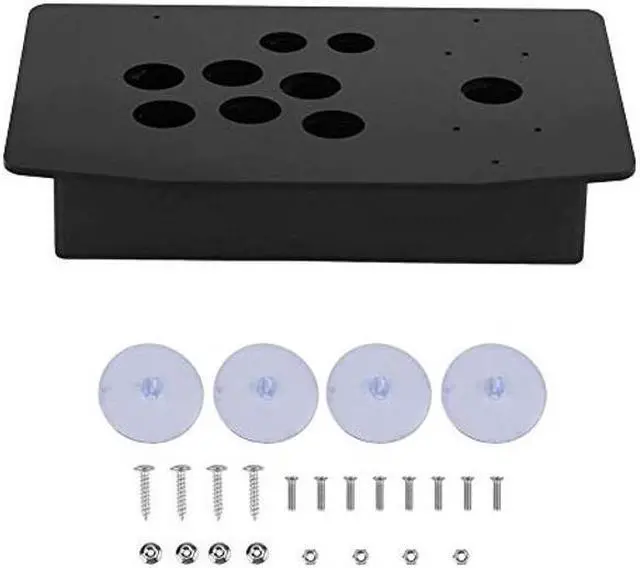 Main image of FTVOGUE DIY Arcade Panel Black Case DIY Set Kits Acrylic Panel and Inclined Cases Replacement for Arcade Game