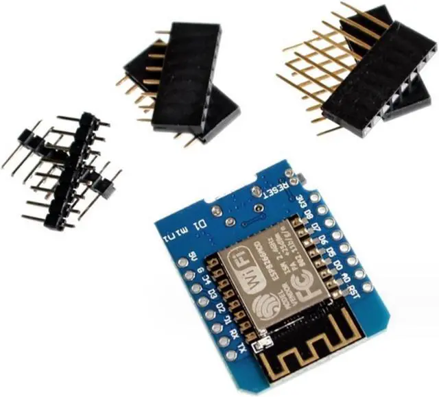 Alt view image 4 of 5 - YEJMKJ 10pcs D1 Mini NodeMcu ESP8266 Module Type-C USB ESP-12F WLAN WiFi Internet Development Board Base on ESP8266 ESP-12F Compatible with Arduino, WeMos D1 Mini
