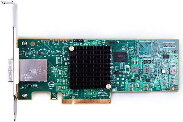 Alt view image 2 of 5 - PCIe 3.0 x8 12G External SAS/SATA HBA RAID Controller Card, Broadcom 3008 Chip, Compatible with LSI 9300-8E, Mini SAS HD (SFF-8644) Connector, for Server/Storage Expansion