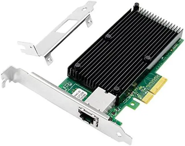 Main image of XZSNET 10G Network Card with Intel X550 Chip, 10GB PCI-E NIC Compare to Intel X550-T1, Single RJ45 Port PCI Express X4 Ethernet Adapter Support Windows/Windows Server/Linux/Freebsd/VMware ESXi