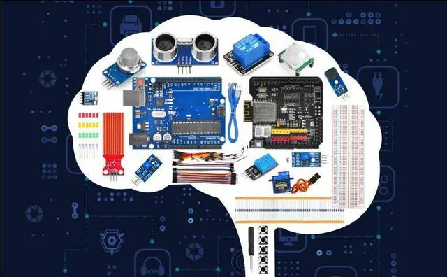 Alt view image 3 of 5 - OSOYOO WiFi Internet of Things Learning Kit for Arduino | Include ESP8266 WiFi Shiled | Smart IOT Mechanical DIY Coding for Kids Teens Adults Programming Learning How to Code