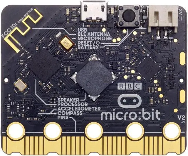 Alt view image 4 of 5 - VESAOIR BBC Micro:BIT Micro:bit v2 Go Club (10 Pack microbit v2 go kit) with 10 BBC Micro:bit V2 Boards. Battery Holder, Micro USB Cable are Included