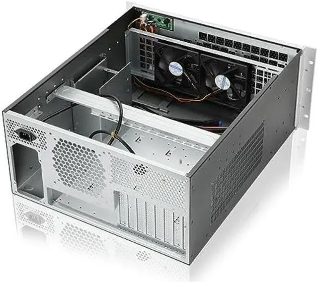 Alt view image 4 of 4 - RackChoice 5U rackmount Server Chassis Support Liquid Cooling Compatibility up to 360mm Radiator, 1xPS2+1xSFX PSU