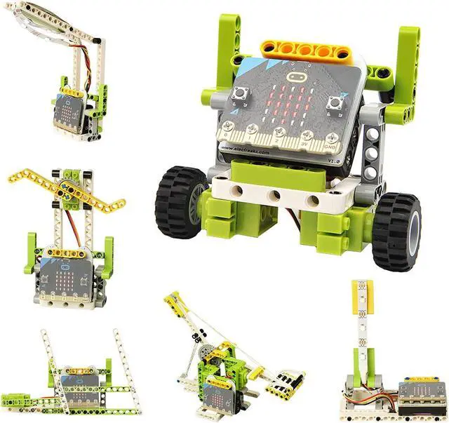 Main image of ELECFREAKS microbit Ring:bit 6-in-1 Building Bricks Kit, Programmable STEM Educational Learning Kit with 200+ Building Blocks(Without Micro:bit)