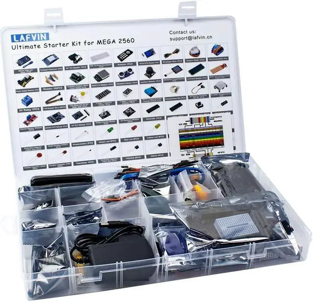 Alt view image 3 of 5 - LAFVIN Mega 2560 Project Starter Kit for Mega328 Nano with Tutorial Compatible with Arduino IDE