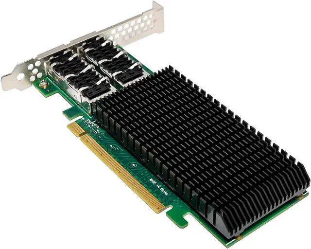 Alt view image 4 of 5 - XWYWX 100GbE PCIe X16 NIC Converged Network Interface Card 2*QSFP28 Ports for Intel E810-CAM2 Chip PCI-E Ethernet Network Adapter Compare to E810-CQDA2 for Win/Linux/FreeBSD/VMware-X28119C-11