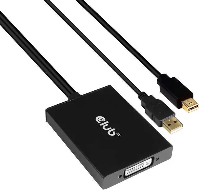 Alt view image 3 of 5 - Club 3D CAC-1130-A Mini DisplayPort to Dual Link DVI, HDCP Off Version for Apple Cinema Displays Active Adapter M/F