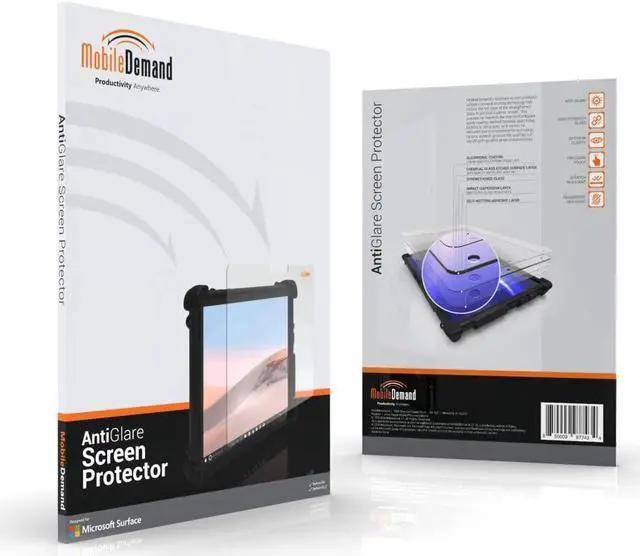 Alt view image 3 of 3 - MobileDemand Premium Glass Anti-Glare Screen Protector for Microsoft Surface Go, Go 2, Go 3 and Go 4  Sunlight Viewable, Chemically Strengthened Glass, Scratch and Chip Protection, Optimum Clarity