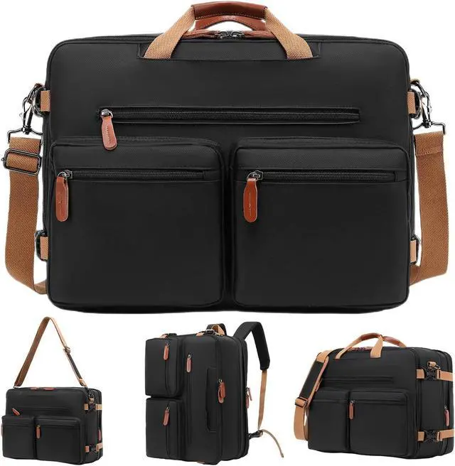 Main image of MOLNIA Expandable Laptop Backpack, 3 in 1 Laptop Bag, 17.3 inch Computer Backpack, Multi-functional Travel Bag, 2022 New Version for Business Casual Travel College School, Men/Women,Black