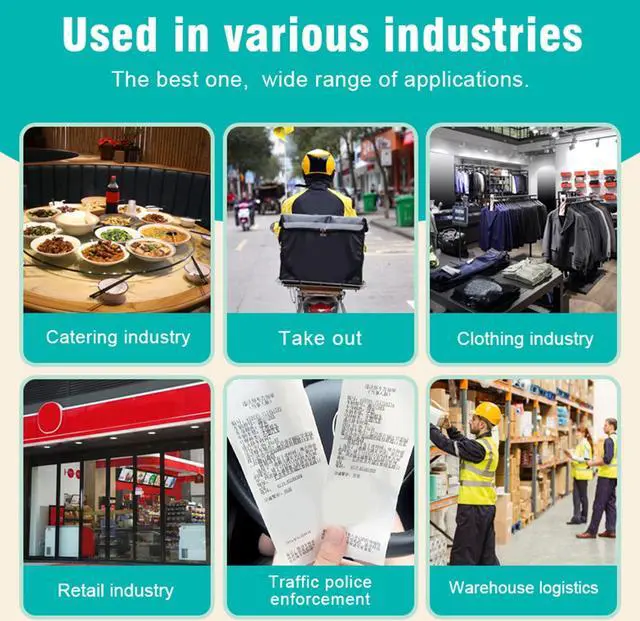 Alt view image 4 of 5 - POS Printer, 5810DD 58MM BT Thermal Receipt Printer, 90mm s Hight Speed, for Win 9/2000/2003/7/XP/8/10/11, for Vista, for OS X Laptop, for Android