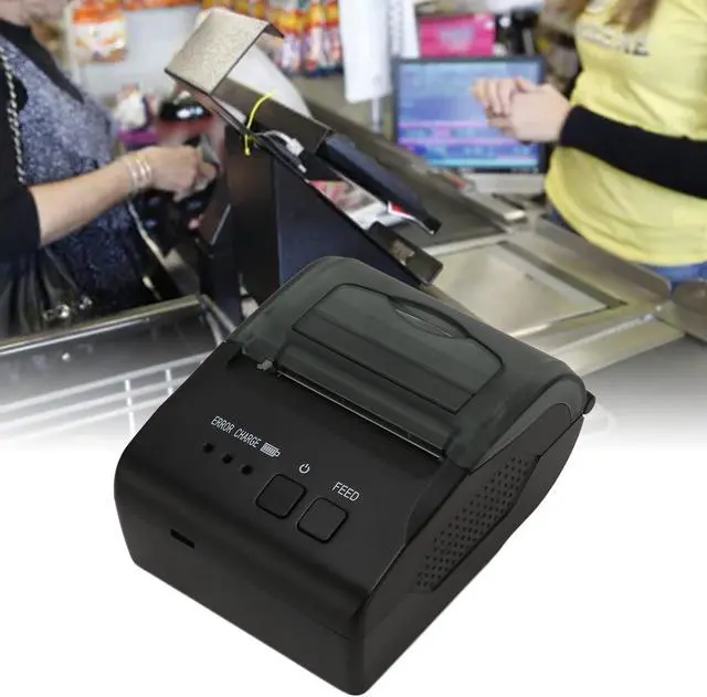 Alt view image 3 of 5 - POS Printer, 5810DD 58MM BT Thermal Receipt Printer, 90mm s Hight Speed, for Win 9/2000/2003/7/XP/8/10/11, for Vista, for OS X Laptop, for Android