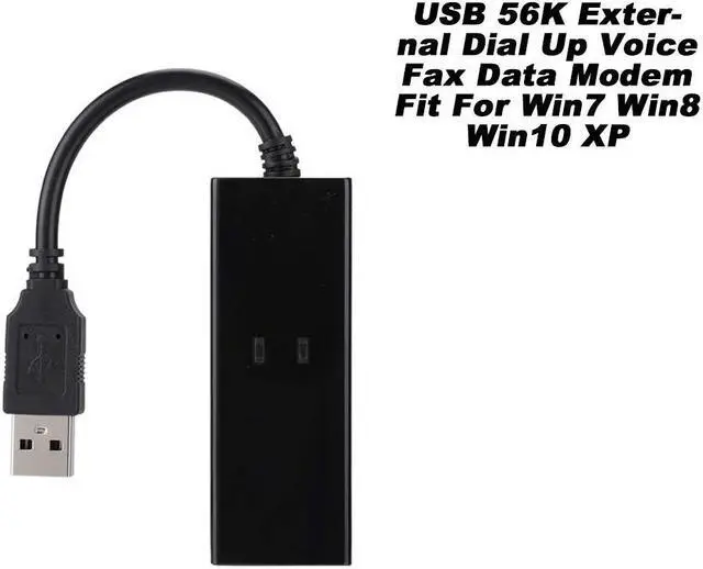 Alt view image 4 of 5 - ASHATA 56K Data Modem, External Dial Up Voice Fax Data Modem,USB 2.0 56K Fax Modem,Small Size,Light-Weighted,Fit for Win7 Win8 Win10