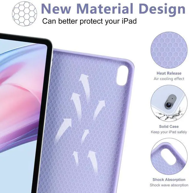 Alt view image 4 of 5 - besky Keyboard Case Compatible for 10th Generation, with Keyboard(Only Compatible with 10th Generation 2022)-Keyboard Case with Pencil Holder,Detachable Bluetooth Keyboard Case
