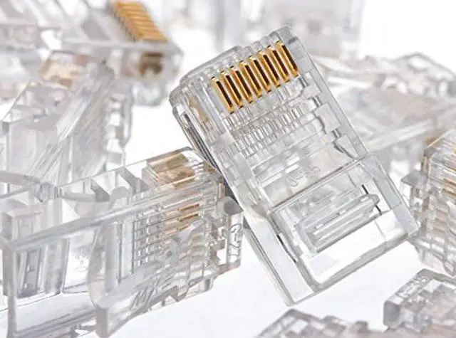 Alt view image 3 of 5 - UbiGear® 1000 Pcs RJ45 CAT6 8P8C Modular Network Cable LAN Connector/Plug/End (CAT6-1000Pcs)