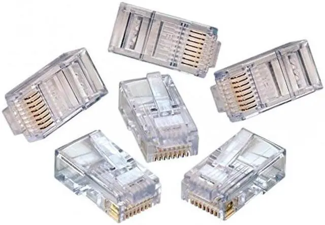 Alt view image 5 of 5 - UbiGear® 1000 Pcs RJ45 CAT6 8P8C Modular Network Cable LAN Connector/Plug/End (CAT6-1000Pcs)