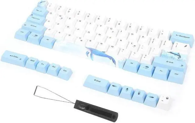 Alt view image 5 of 5 - Replaceable Keycaps,73 PBT Sublimation Keycaps,with Cute Patterns,Abrasion ,Easy to Install,Suitable for Mechanical Keyboards (#5)